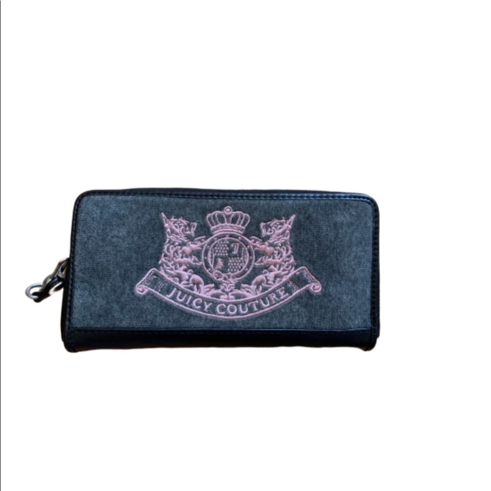 Juicy Couture - Gray Wallet with Pink Logo